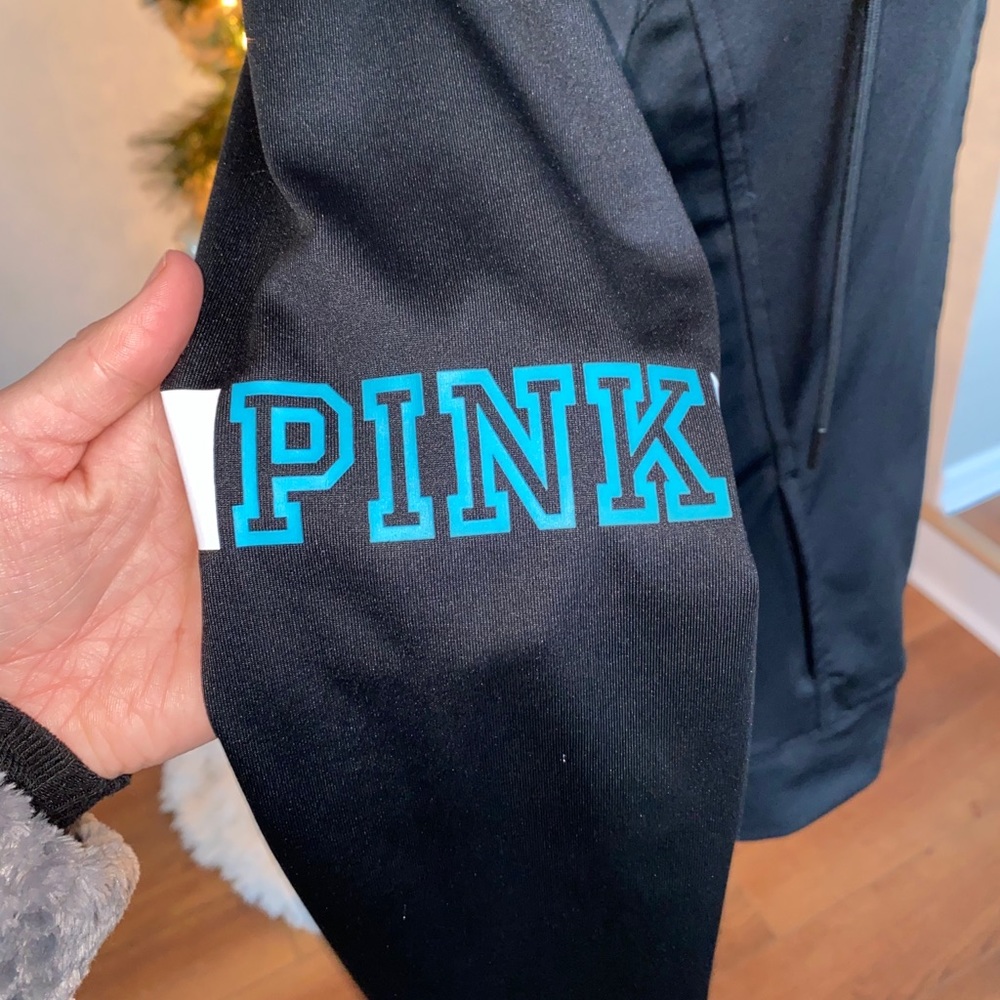 PINK Black Zip-Up - Picture 2 of 8